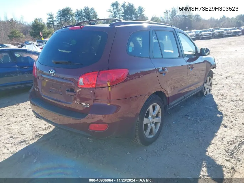 2009 Hyundai Santa Fe Se VIN: 5NMSH73E29H303523 Lot: 40906064