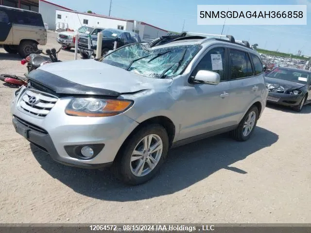 2010 Hyundai Santa Fe Gls VIN: 5NMSGDAG4AH366858 Lot: 12064572