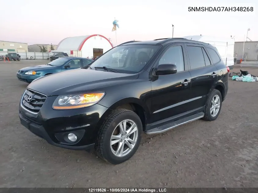 2010 Hyundai Santa Fe Se VIN: 5NMSHDAG7AH348268 Lot: 12119526