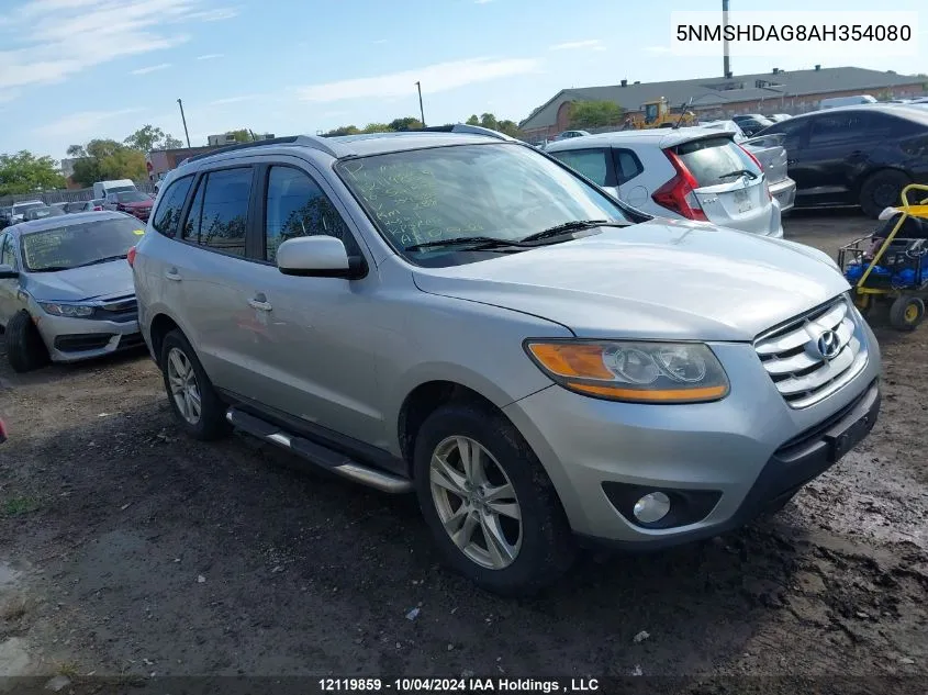 2010 Hyundai Santa Fe Se VIN: 5NMSHDAG8AH354080 Lot: 12119859