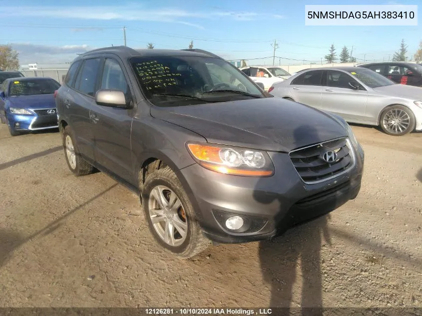 2010 Hyundai Santa Fe Se VIN: 5NMSHDAG5AH383410 Lot: 12126281