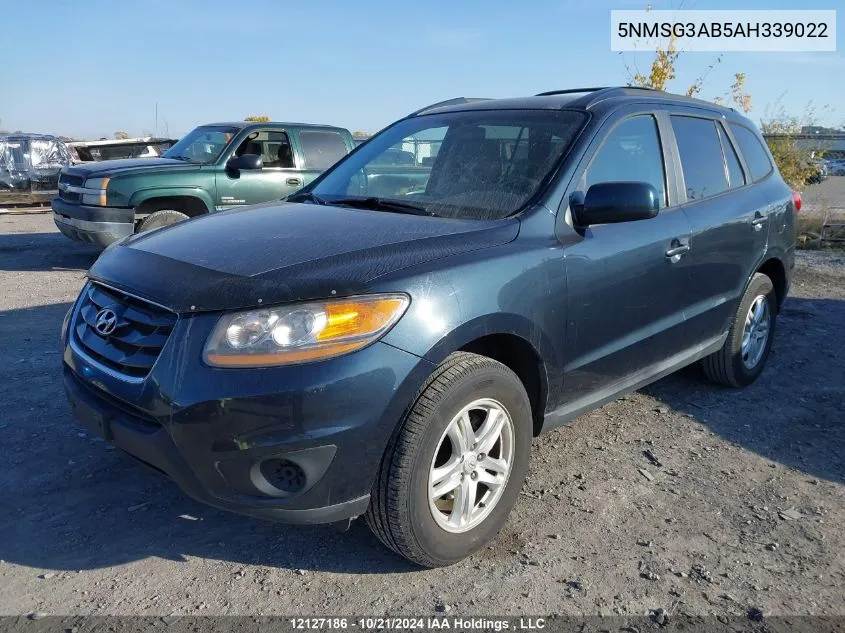 2010 Hyundai Santa Fe Gls VIN: 5NMSG3AB5AH339022 Lot: 12127186