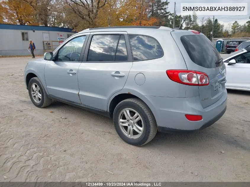 5NMSG3ABXAH388927 2010 Hyundai Santa Fe