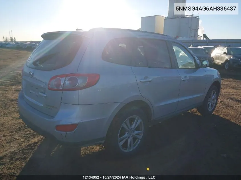 2010 Hyundai Santa Fe Gls VIN: 5NMSG4AG6AH336437 Lot: 12134952