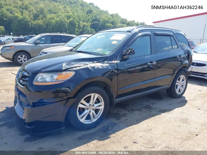 2010 Hyundai Santa Fe Se VIN: 5NMSH4AG1AH362246 Lot: 40213498