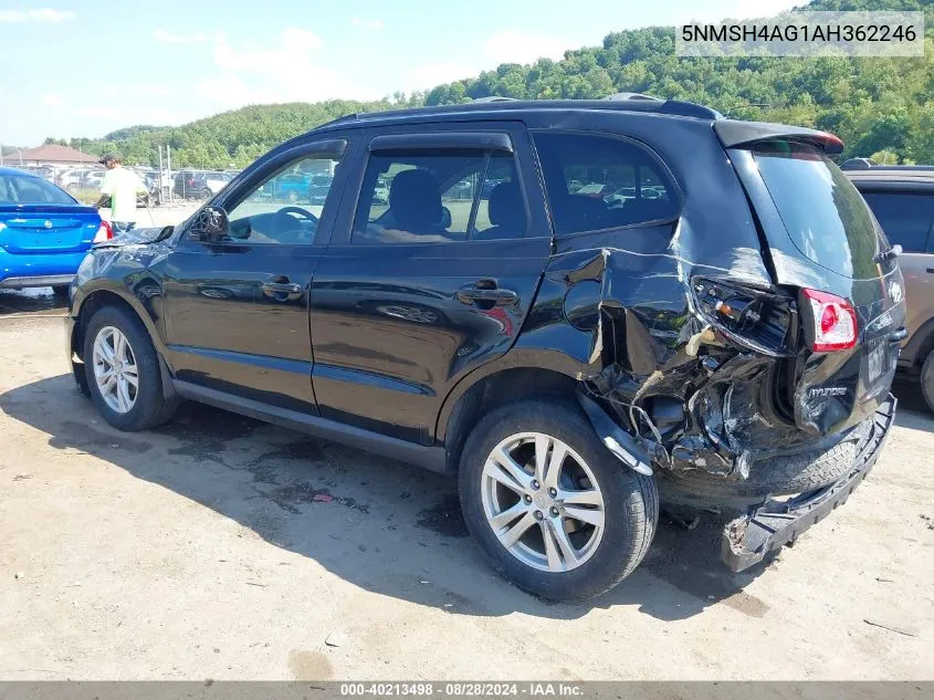 2010 Hyundai Santa Fe Se VIN: 5NMSH4AG1AH362246 Lot: 40213498