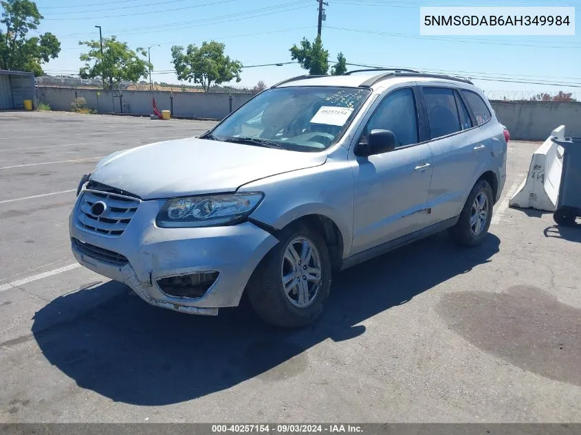 2010 Hyundai Santa Fe Gls VIN: 5NMSGDAB6AH349984 Lot: 40257154