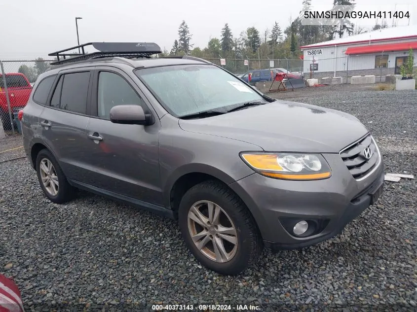 2010 Hyundai Santa Fe Se VIN: 5NMSHDAG9AH411404 Lot: 40373143