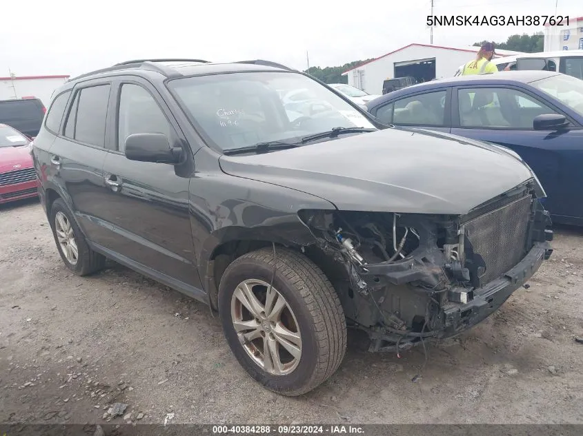 5NMSK4AG3AH387621 2010 Hyundai Santa Fe Limited