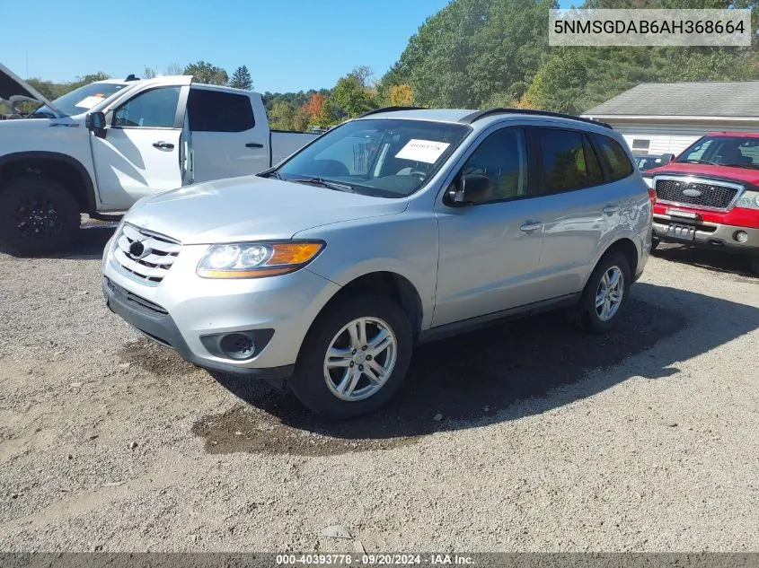 2010 Hyundai Santa Fe Gls VIN: 5NMSGDAB6AH368664 Lot: 40393778