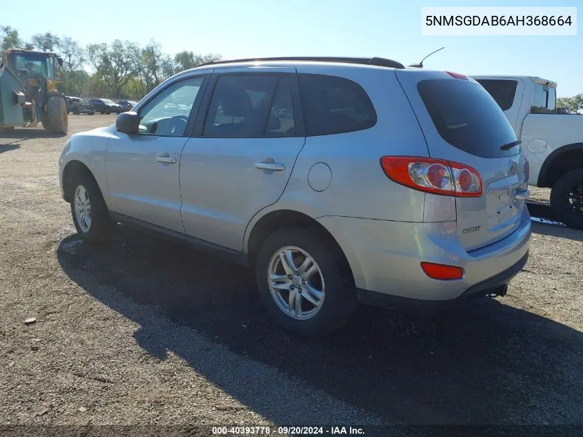 2010 Hyundai Santa Fe Gls VIN: 5NMSGDAB6AH368664 Lot: 40393778