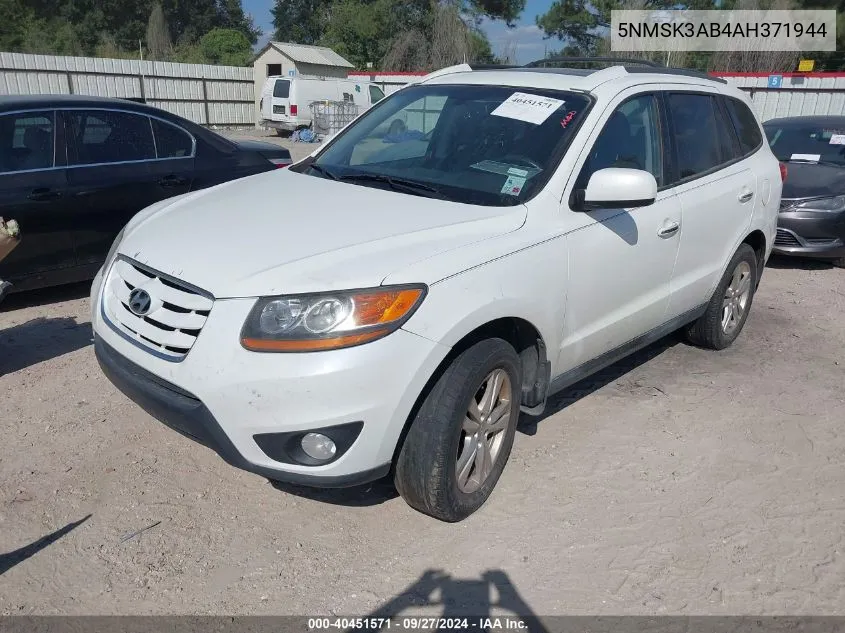 5NMSK3AB4AH371944 2010 Hyundai Santa Fe Limited