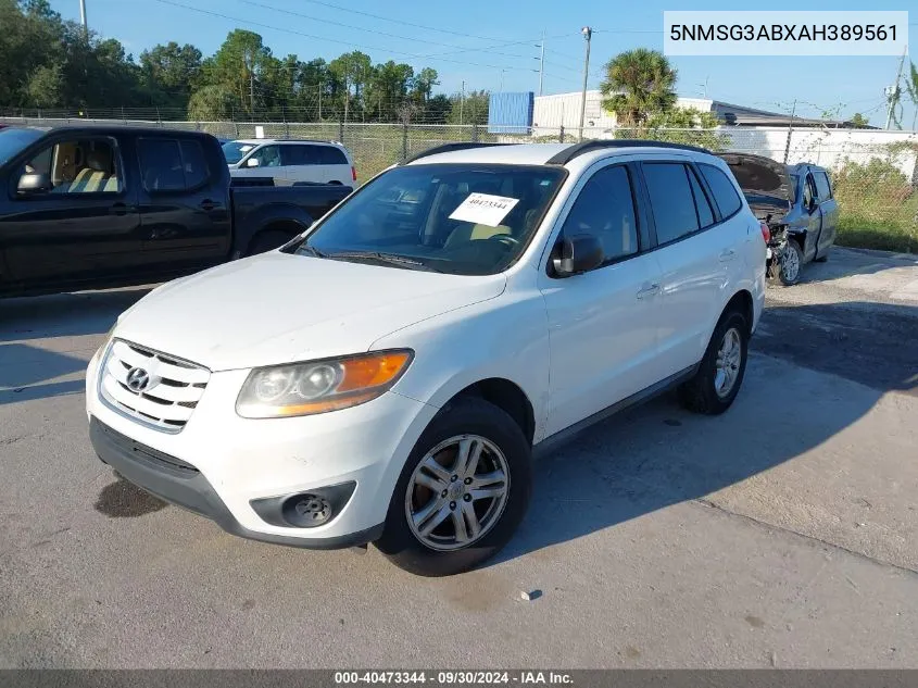 2010 Hyundai Santa Fe Gls VIN: 5NMSG3ABXAH389561 Lot: 40473344