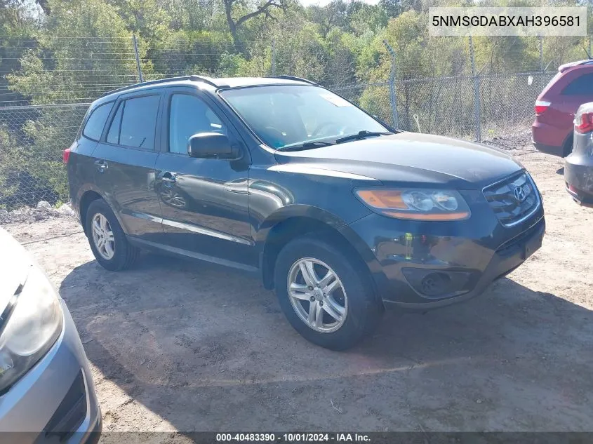 2010 Hyundai Santa Fe Gls VIN: 5NMSGDABXAH396581 Lot: 40483390