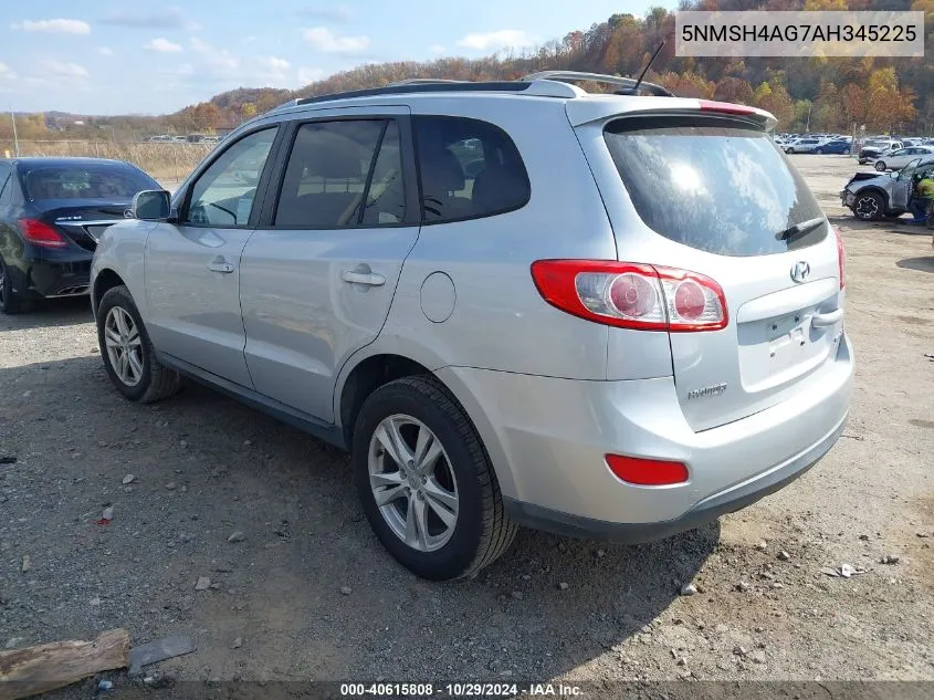 2010 Hyundai Santa Fe Se VIN: 5NMSH4AG7AH345225 Lot: 40615808