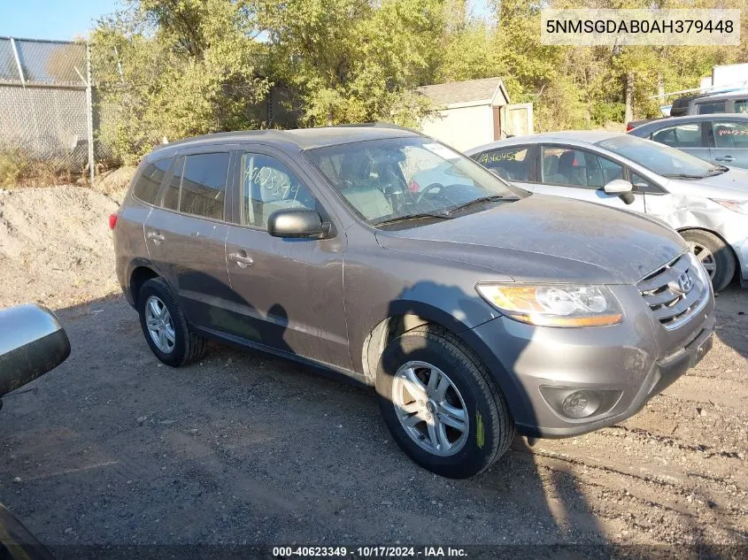 2010 Hyundai Santa Fe Gls VIN: 5NMSGDAB0AH379448 Lot: 40623349