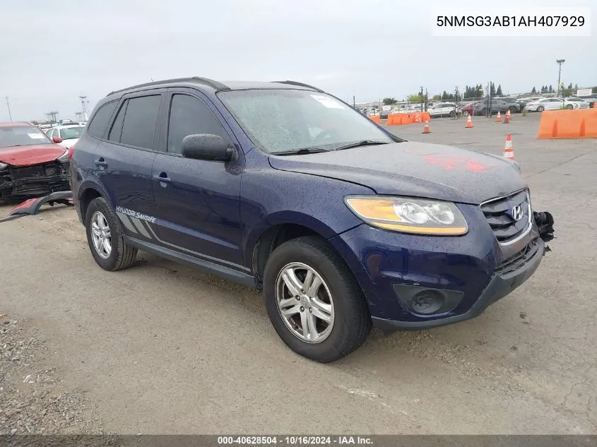 2010 Hyundai Santa Fe Gls VIN: 5NMSG3AB1AH407929 Lot: 40628504