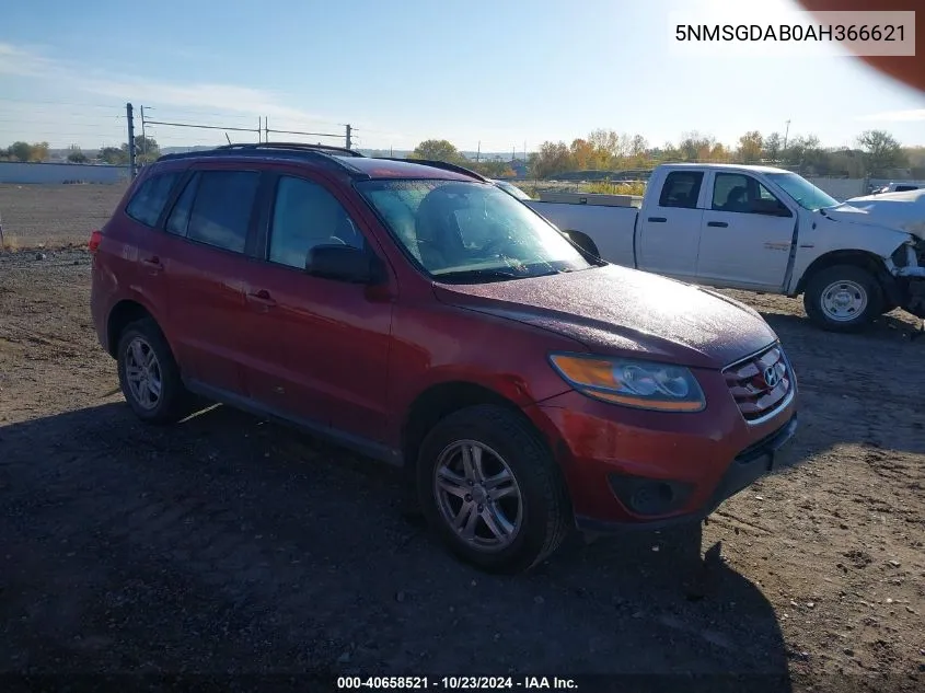 5NMSGDAB0AH366621 2010 Hyundai Santa Fe Gls