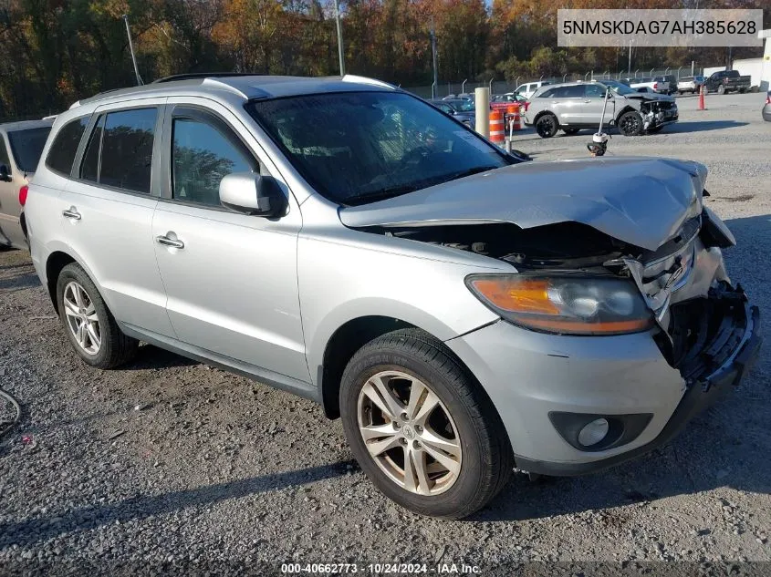 2010 Hyundai Santa Fe Limited V6 VIN: 5NMSKDAG7AH385628 Lot: 40662773