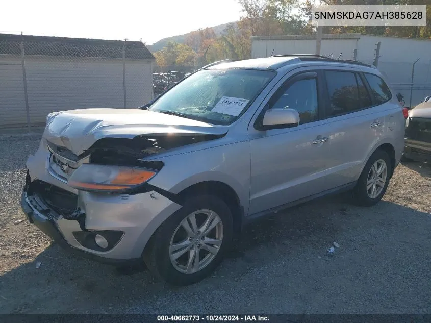 2010 Hyundai Santa Fe Limited V6 VIN: 5NMSKDAG7AH385628 Lot: 40662773