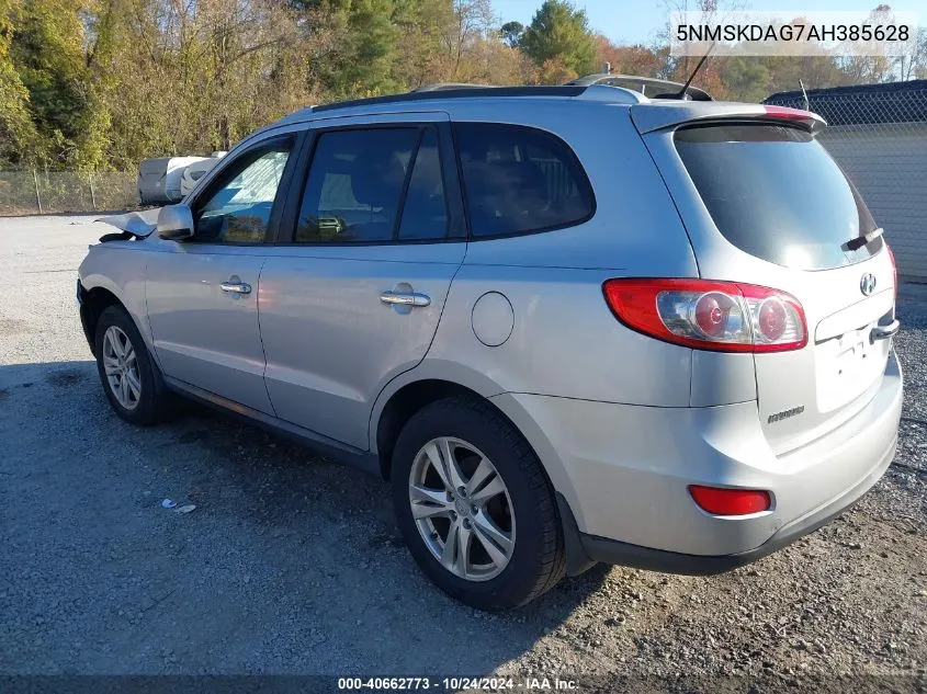 2010 Hyundai Santa Fe Limited V6 VIN: 5NMSKDAG7AH385628 Lot: 40662773