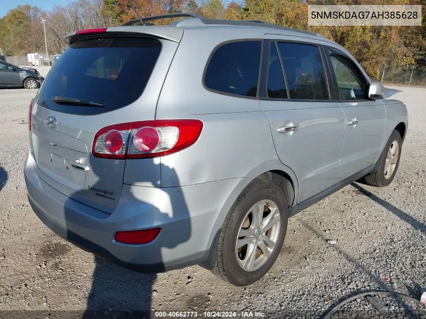 2010 Hyundai Santa Fe Limited V6 VIN: 5NMSKDAG7AH385628 Lot: 40662773