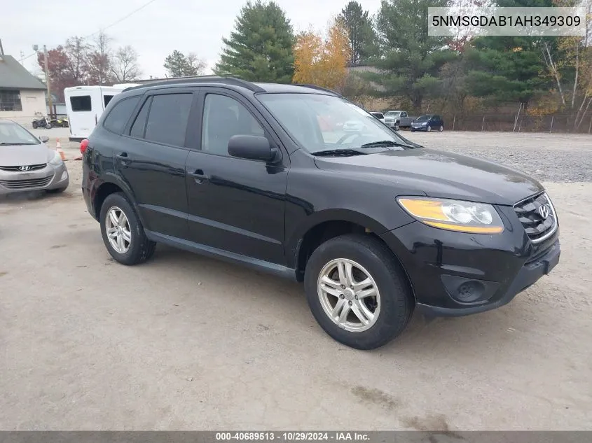 2010 Hyundai Santa Fe Gls VIN: 5NMSGDAB1AH349309 Lot: 40689513