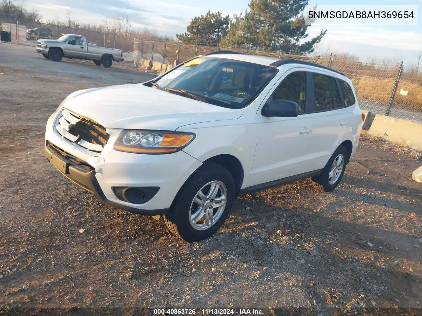 2010 Hyundai Santa Fe Gls VIN: 5NMSGDAB8AH369654 Lot: 40863726