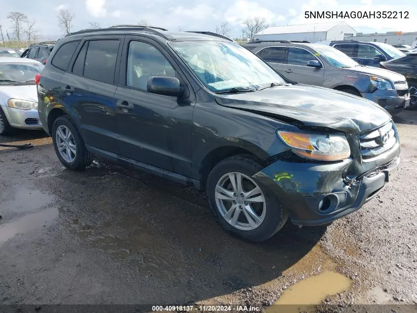 2010 Hyundai Santa Fe Se VIN: 5NMSH4AG0AH352212 Lot: 40918137