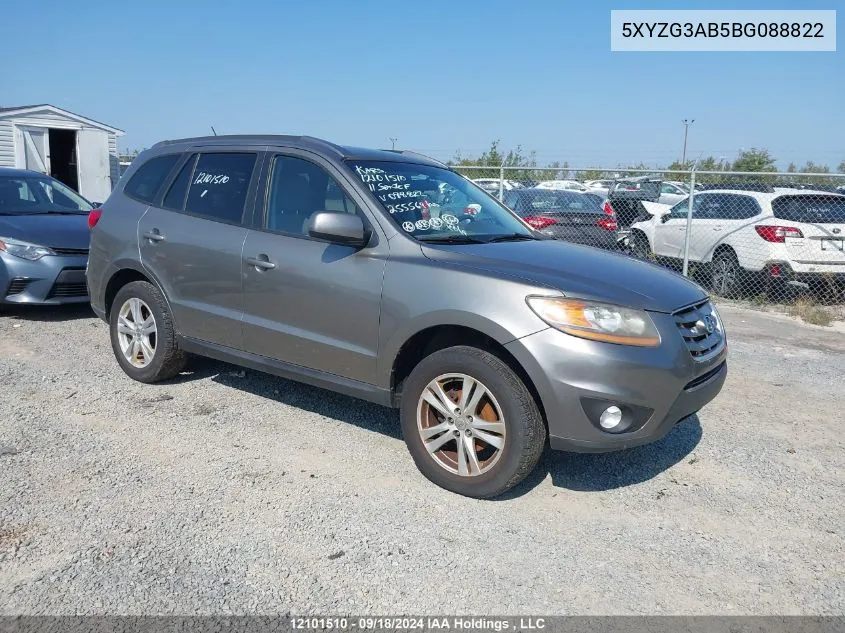 5XYZG3AB5BG088822 2011 Hyundai Santa Fe Gls