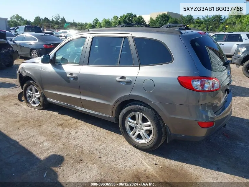 5XYZG3AB1BG037768 2011 Hyundai Santa Fe Gls