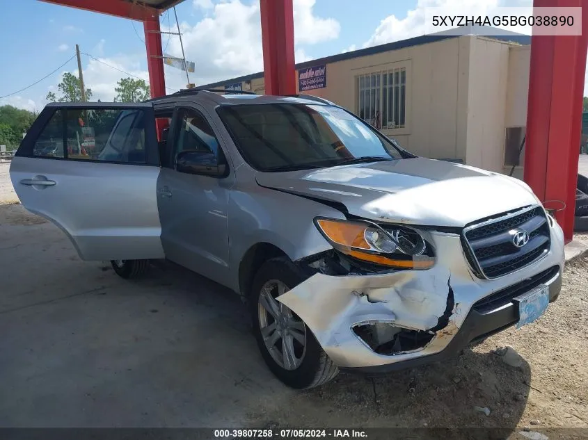 5XYZH4AG5BG038890 2011 Hyundai Santa Fe Se