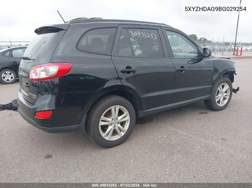 5XYZHDAG9BG029254 2011 Hyundai Santa Fe Se