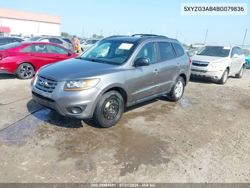 5XYZG3AB4BG079836 2011 Hyundai Santa Fe Gls