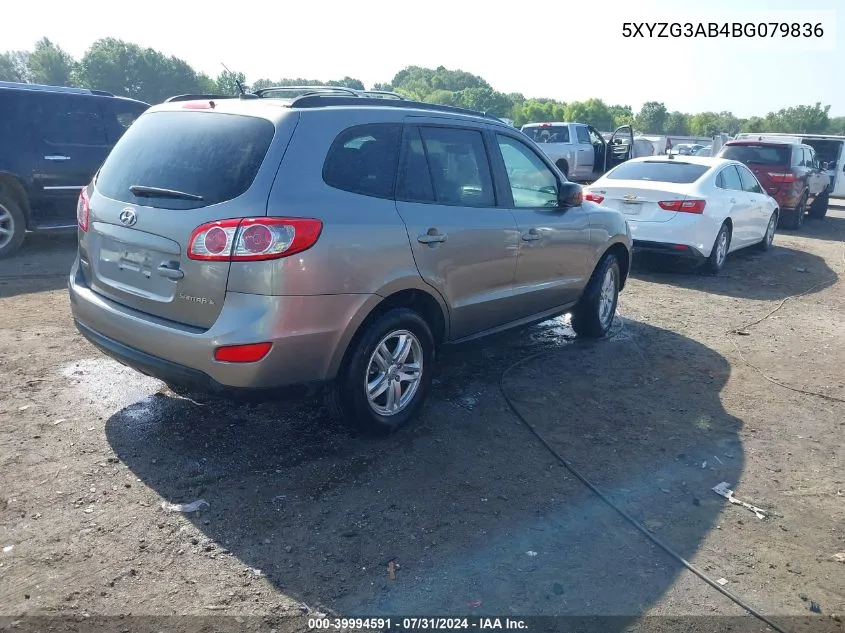 5XYZG3AB4BG079836 2011 Hyundai Santa Fe Gls