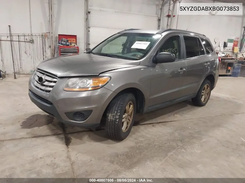 5XYZGDABXBG073853 2011 Hyundai Santa Fe Gls