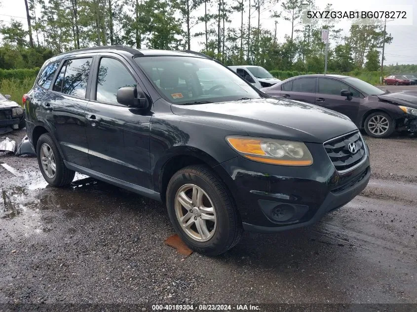 2011 Hyundai Santa Fe Gls VIN: 5XYZG3AB1BG078272 Lot: 40189304