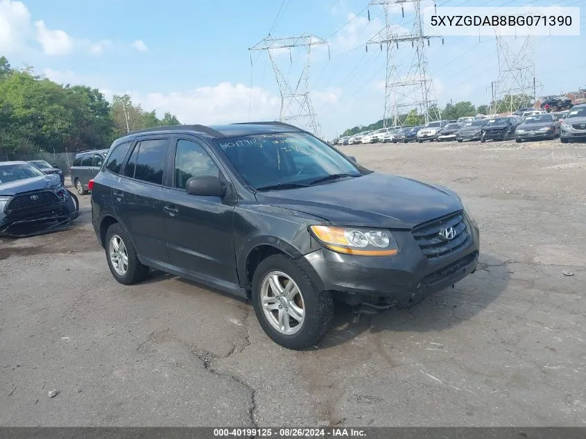 2011 Hyundai Santa Fe Gls VIN: 5XYZGDAB8BG071390 Lot: 40199125