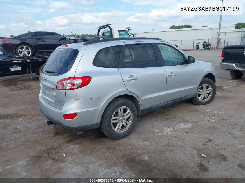 2011 Hyundai Santa Fe Gls VIN: 5XYZG3AB9BG017199 Lot: 40263379