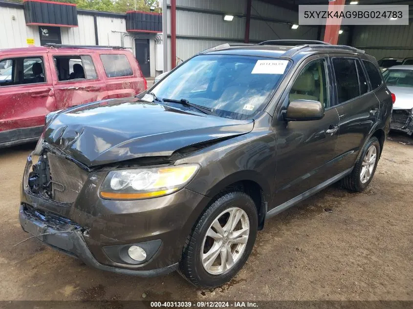 5XYZK4AG9BG024783 2011 Hyundai Santa Fe Limited V6