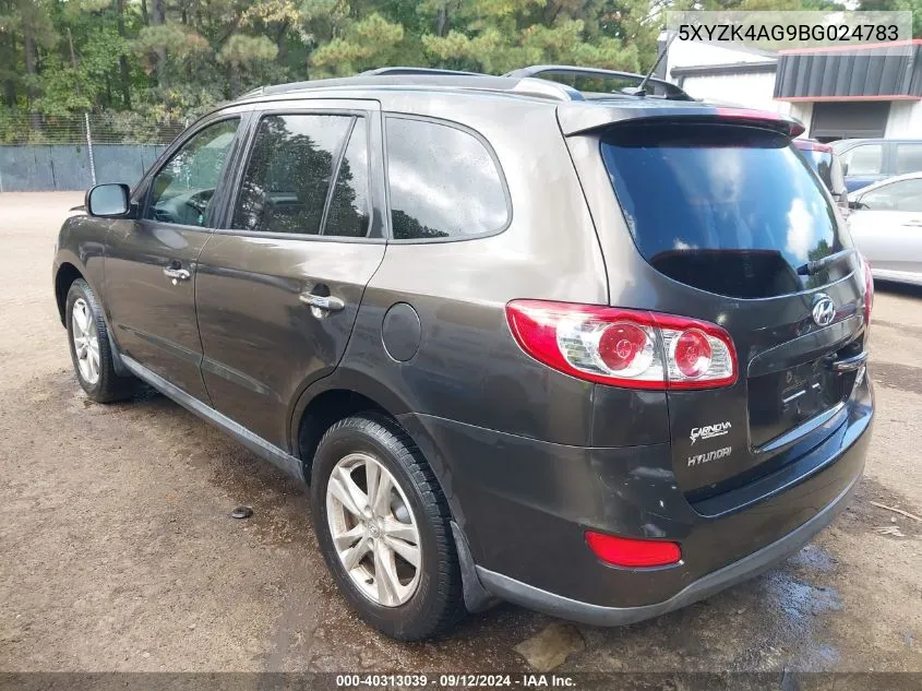 5XYZK4AG9BG024783 2011 Hyundai Santa Fe Limited V6