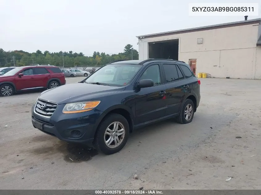 2011 Hyundai Santa Fe Gls VIN: 5XYZG3AB9BG085311 Lot: 40392578