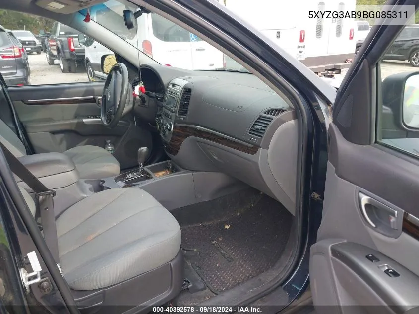 5XYZG3AB9BG085311 2011 Hyundai Santa Fe Gls