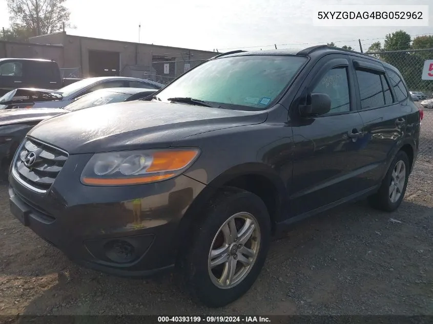 5XYZGDAG4BG052962 2011 Hyundai Santa Fe Gls V6