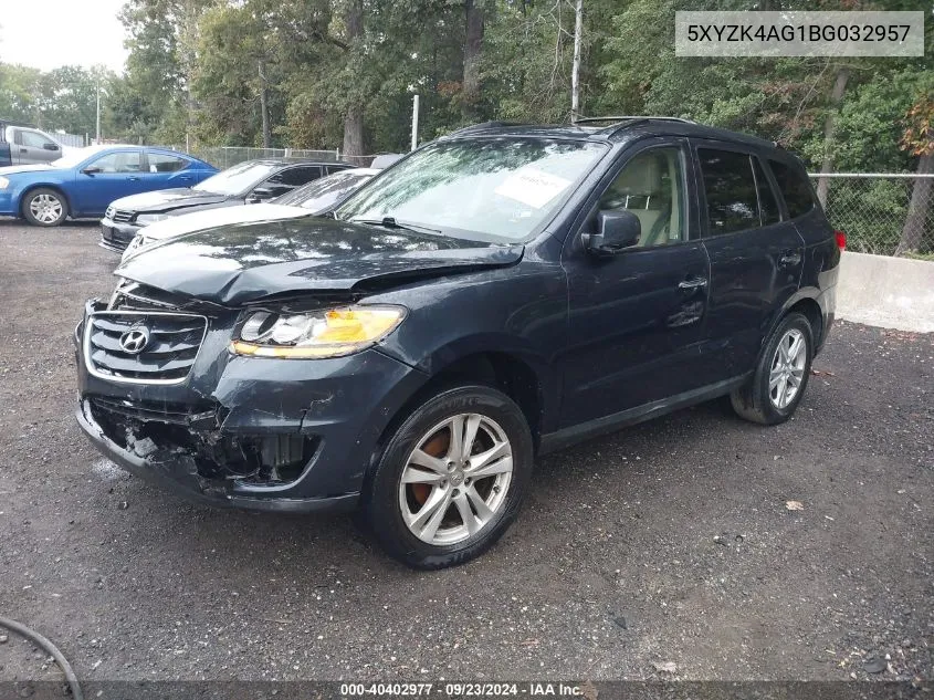 2011 Hyundai Santa Fe Limited V6 VIN: 5XYZK4AG1BG032957 Lot: 40402977