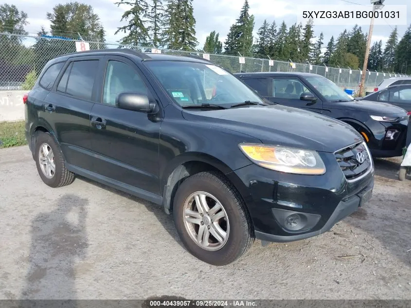 5XYZG3AB1BG001031 2011 Hyundai Santa Fe Gls