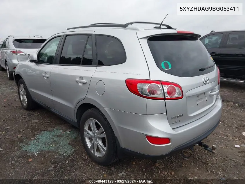 5XYZHDAG9BG053411 2011 Hyundai Santa Fe Se