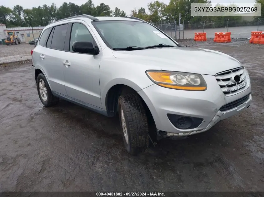 5XYZG3AB9BG025268 2011 Hyundai Santa Fe Gls