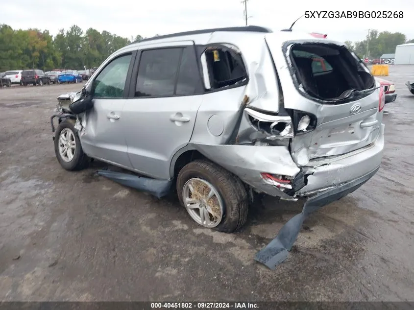 5XYZG3AB9BG025268 2011 Hyundai Santa Fe Gls