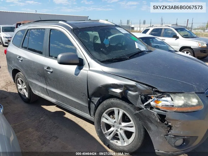 2011 Hyundai Santa Fe Limited VIN: 5XYZK3AB6BG067573 Lot: 40464424